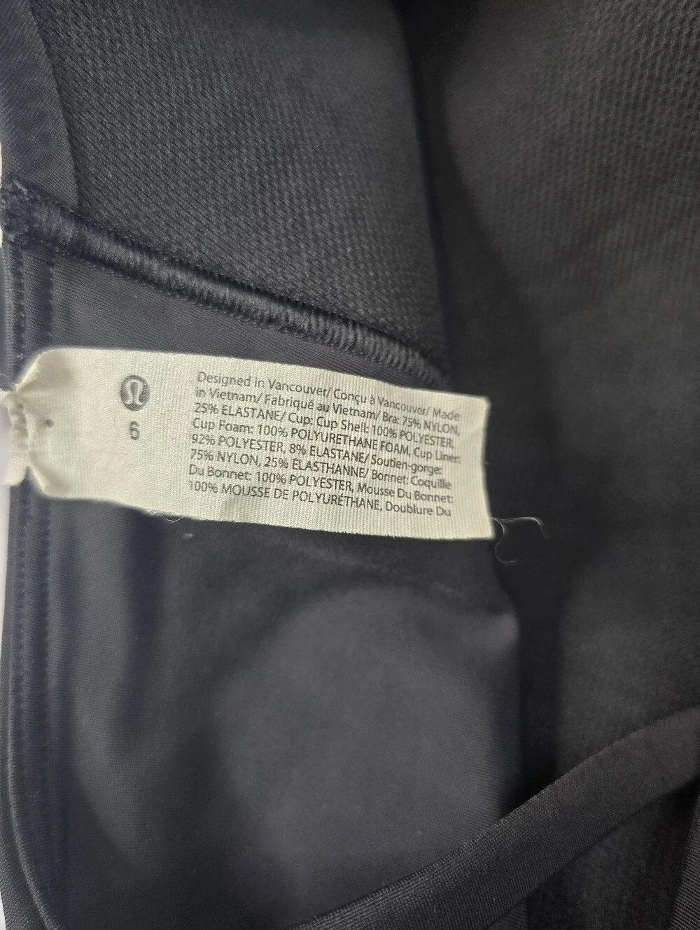 Lululemon Like a Cloud High-Neck Longline Bra.
